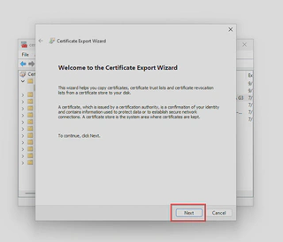 export wizard